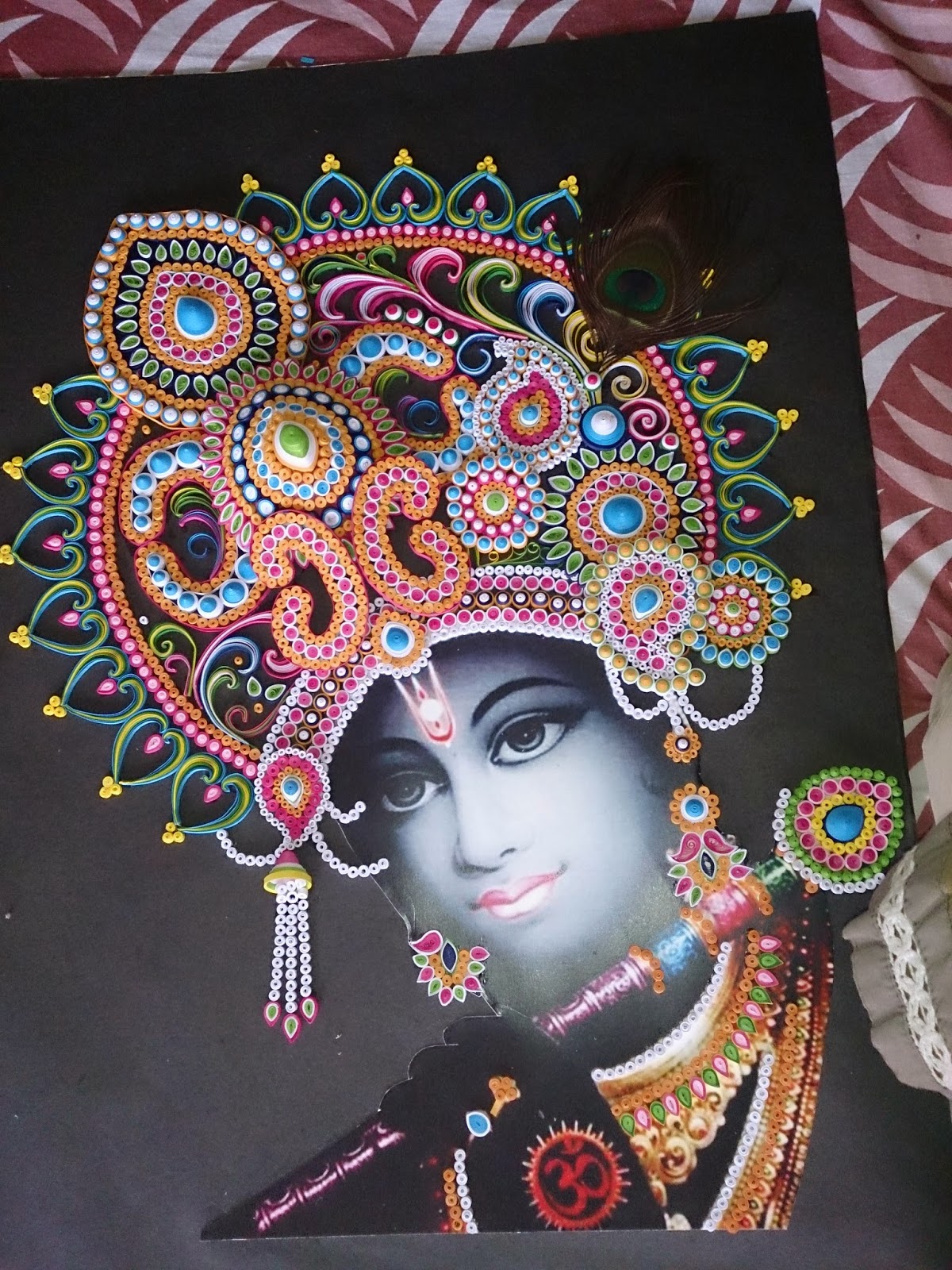 Love for Quilling Quilled Krishna